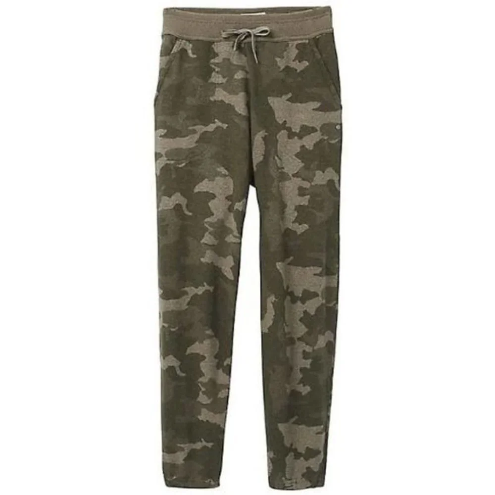 NWT prAna Women's Cozy Up Ankle Pant Jogger Sweatpants Sage Camo Size Small - Picture 2 of 11